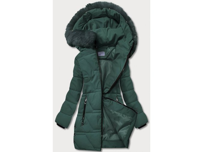 Dámska zimná bunda zelená (BIG)