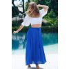Deep blue boho skirt