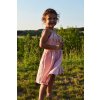 Girls muslin soft pink "doll" dress with adjustable straps