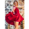 červené vánoční šaty judita berkova kolekce bali viskozaDSC01857