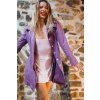 Light purple cotton jacket with ONE print