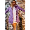 Light purple cotton jacket with ONE print