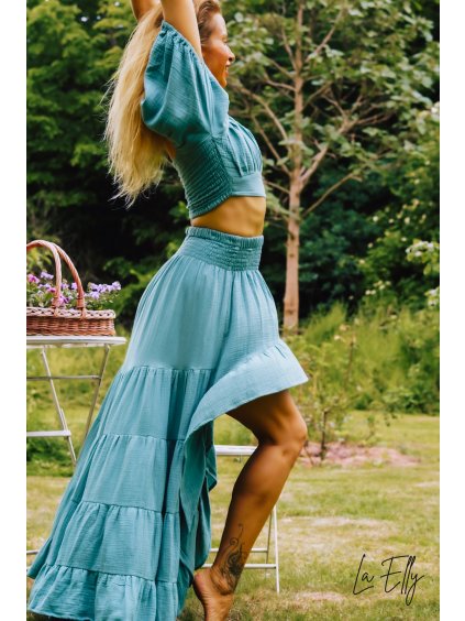 tosca set mušlín divoká španělská sukně a boho top judita berkova la elly bali kolekce 8