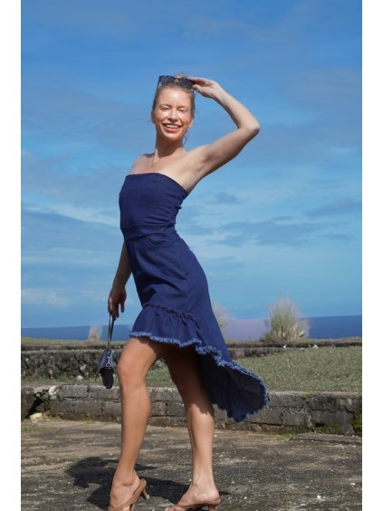 Houte Couture denim šaty 1