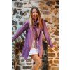Light purple cotton jacket with ONE print