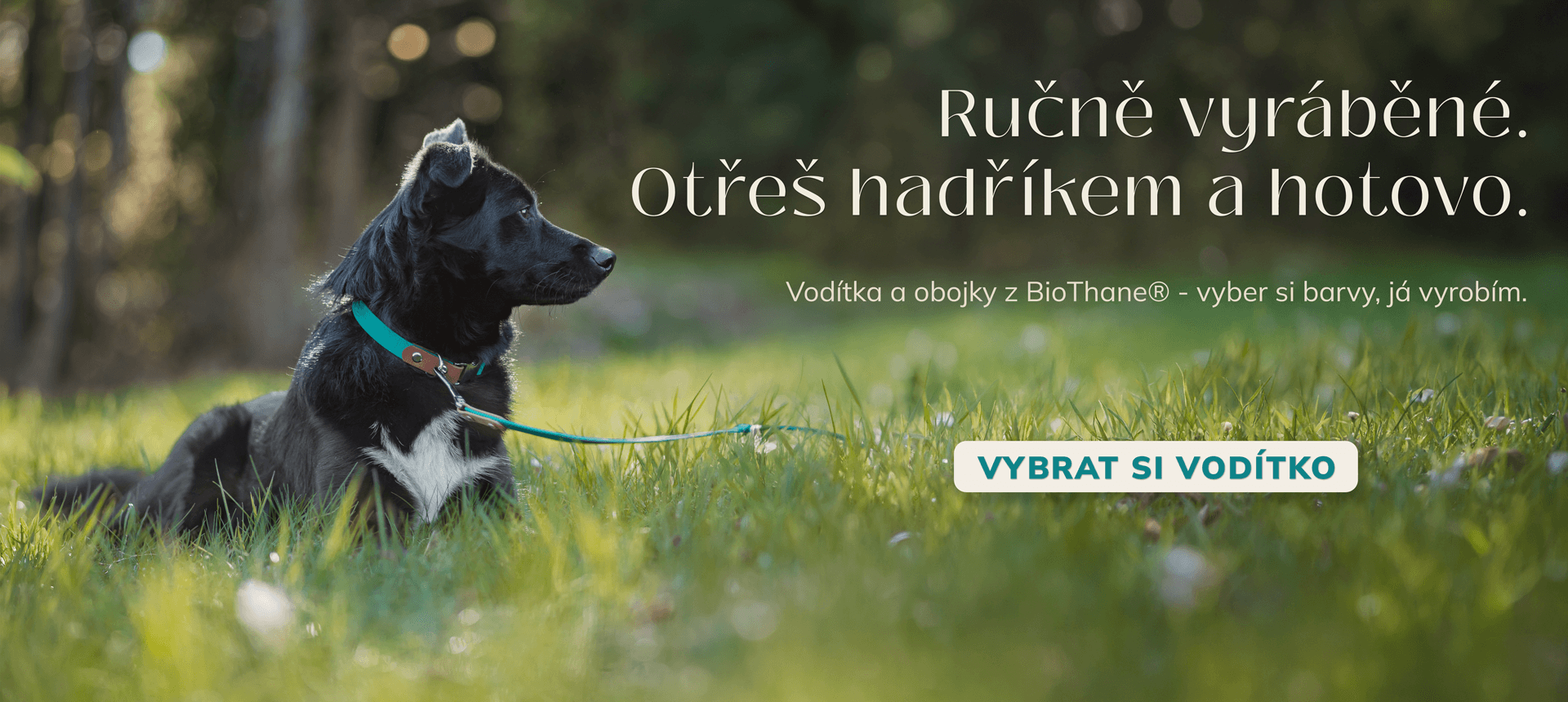 Obojky a vodítka z Biothane na míru