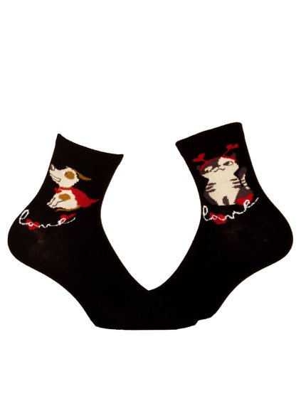 vyr 740 pol pl Skarpetka damska z psem i kotem 16700 1