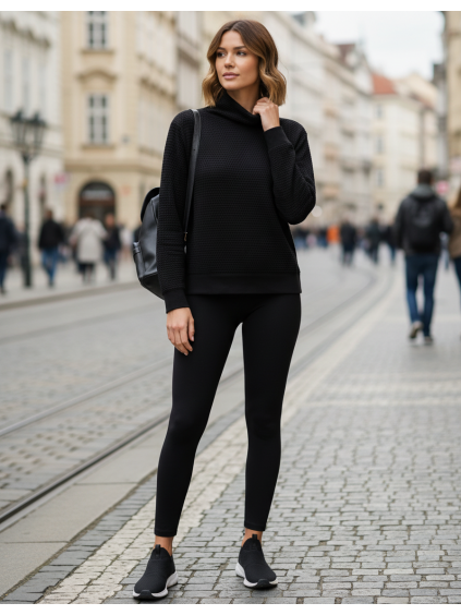 černá mikina Focenza ulice