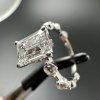 Prsten s laboratorním diamantem emerald