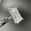 Prsten s laboratorním diamantem emerald