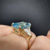 Prsten s topazem a diamanty