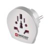 Cestovný adaptér pre cudzincov FRENCH/SCHUKO biely P0055S