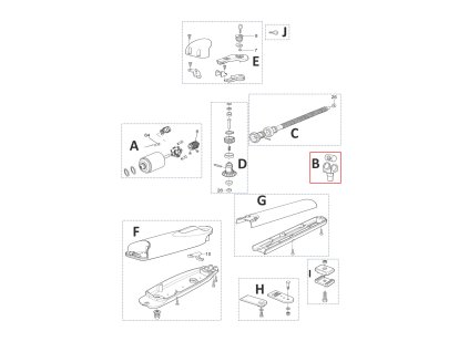 PMD2251.8003 kit vidlička a matica pre WG3524HS