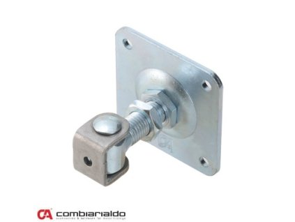 COMBI ARIALDO záves M20 s platňou 100 x 100 mm, otvárateľný 90°, nastaviteľný 1D, čiastočne pozinkovaný