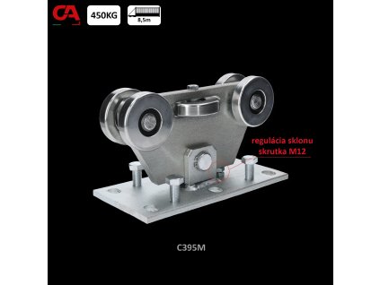 Vozík MEDIO KLASIK pre C-profil 98x98x5mm samonosného systému Combi Arialdo posuvných brán 500kg