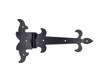 Pánt ozdobný 350x200mm, hrúbka 3mm, čierna farba, ľavý