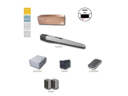 TO4024 sada pre jednokrídlovú bránu do 3m/krídlo