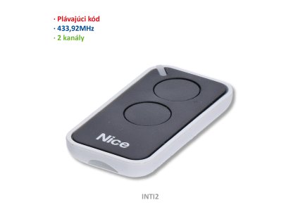 Vysielač ERA 2-kanálový, 433MHz, plávajúci kód, čierny