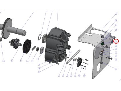PPD2098R01.4540 horné púzdro skrutky nastavenia MBAR, LBAR