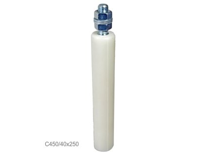 Nylonový vodiaci valček ø42, H-250mm, závit M18 pre horné vedenie posuvnej brány