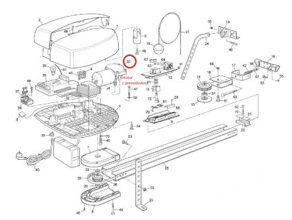 SPA04 motor s prevodovkou pre Spin21/22