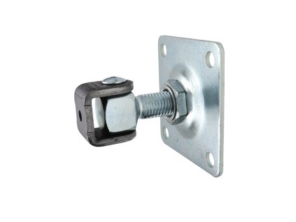 Záves M16 platňa 80x80mm, nastaviteľný 1D, čiastočný pozink
