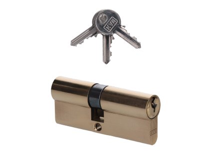 Cylindrická vložka EURO 35/40mm, mosadzná, 3 kľúče, skrutka M5x65mm