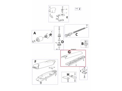 PRMB07F kit krytu spodný a vrchný pre motor Wingo/Moby