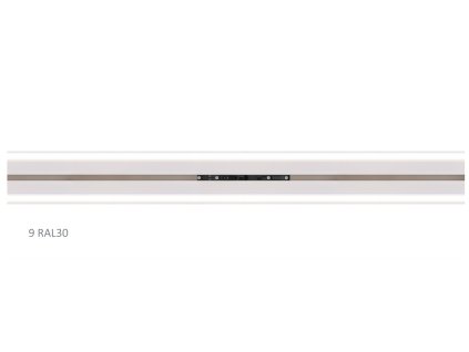 AL vodiaci profil RAL9010 k HALO s difúzerom pre LED