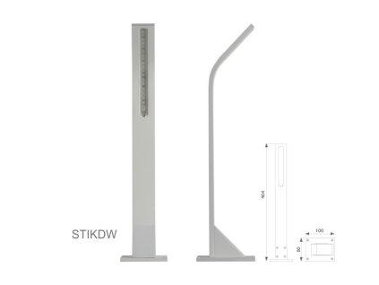 Vonkajšie LED osvetlenie STIK S UP, farba RAL9010, H-404mm