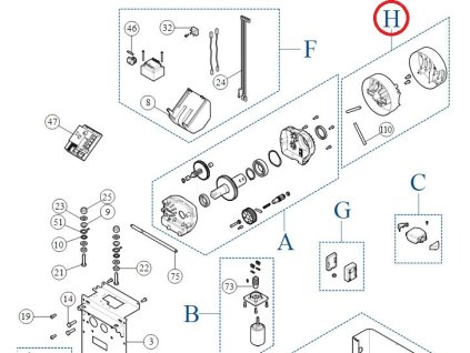 PRXB04 zostava držiakov ramena S-BAR/X-BAR