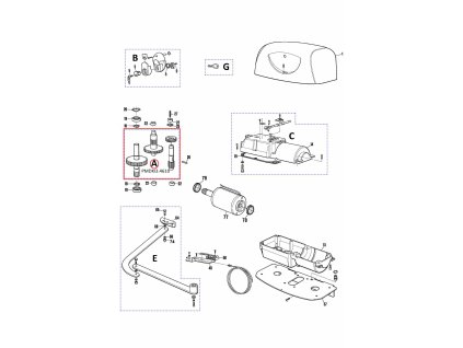 PMDKI3.4610 kit prevodovky pre HYPPO 24V