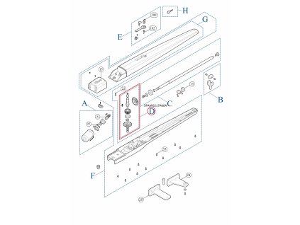 SPAMG217A00A kit prevodovky pre TOONA7024/BIG METRO