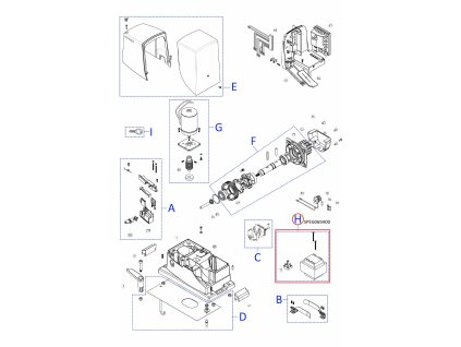 SPEG069A00 kit - zostava transformátora pre RB600