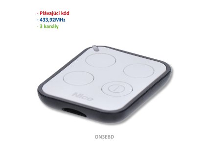 Vysielač 3-kanálový obojsmerný, 433MHz, plávajúci kód