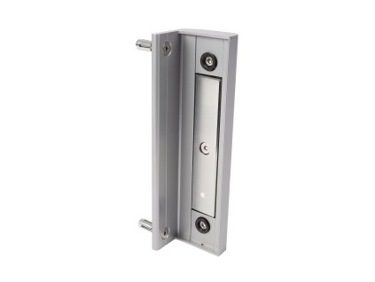 LOCINOX® B-MAG-2500 zapustený prídržný elektromagnet s dorazovou lištou, blokácia v ťahu 2500N, pre krídlové bránky