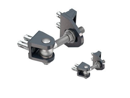 LOCINOX® BOLTON4D záves M12, otvárateľný 180°, nastaviteľný 3D, čiastočne pozinkovaný, montáž skrutkou Quick-fix