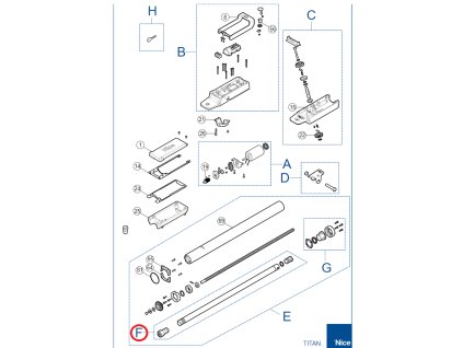 SPAMG226A00 kit piestu pre pohon TTN6024