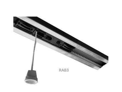 Ocelový vodiaci predmontovaný profil k pohonom HALO