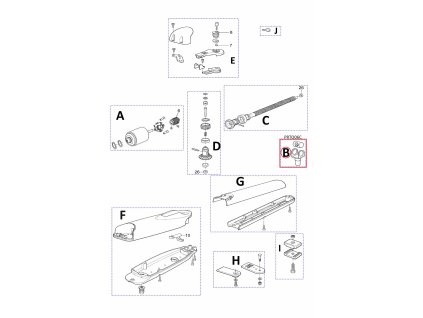 PRTO06C kit - matica a vidlička pre WG2024/4024