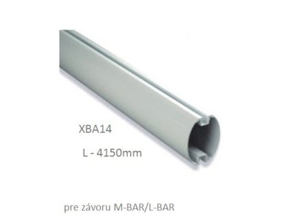 Poškodené hliníkové oválne rameno, rozmer: 69 x 92 x 4150mm,pre M/LBAR