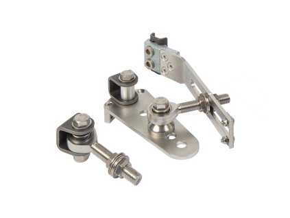 LOCINOX® EXCENTRO set naváracích mimoosových závesov M16, otvárateľné 180° do svahu, nastaviteľné 3D, čiastočne pozinkovaný, cena za set
