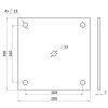 Platňa 200x200x7mm s otvormi 13mm, bez povrchovej úpravy
