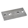 Platňa na bočné kotvenie stĺpu (120x60x6mm) brúsená nerez K320 /AISI304