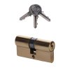 Cylindrická vložka EURO 30/30mm, mosadzná, 3 kľúče, skrutka M5x65mm