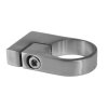 Úchyt skrutkovaný na bočné kotvenie stĺpu ø 42.4mm bez kotviacej platne, brúsená nerez K320 /AISI304