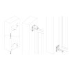 LOCINOX® INTERIO-WALL montážna sada pre uchytenie zatvárača INTERIO stenu