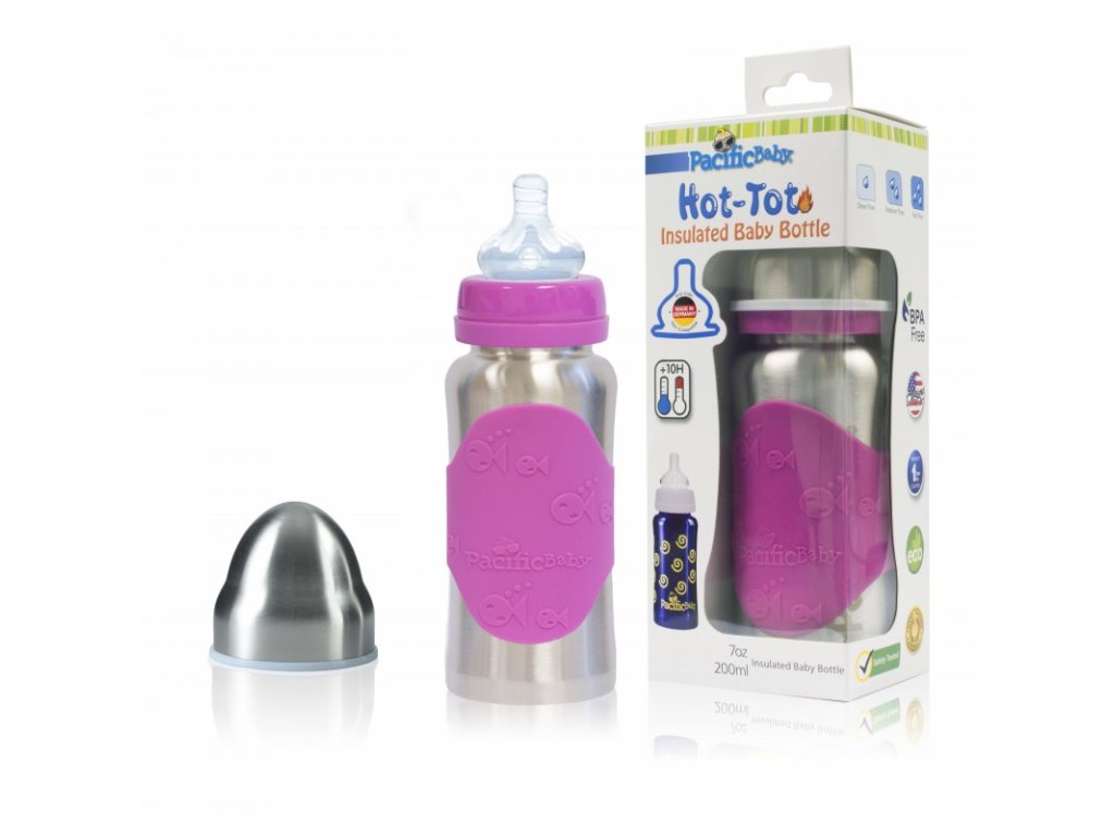 PacificBaby dětská termoska HOT-TOT  200 ml růžová