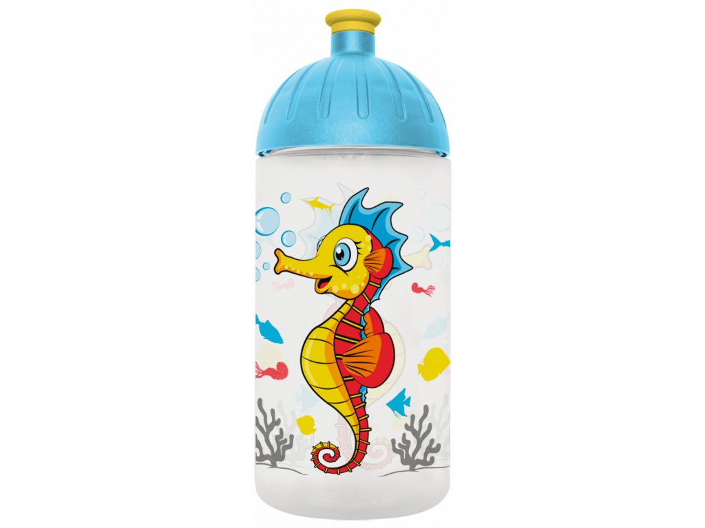 FreeWater láhev na pití pro děti s motivem mořského koníka