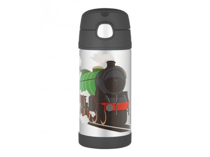 Thermos - dětská termoska s brčkem vlak 355 ml